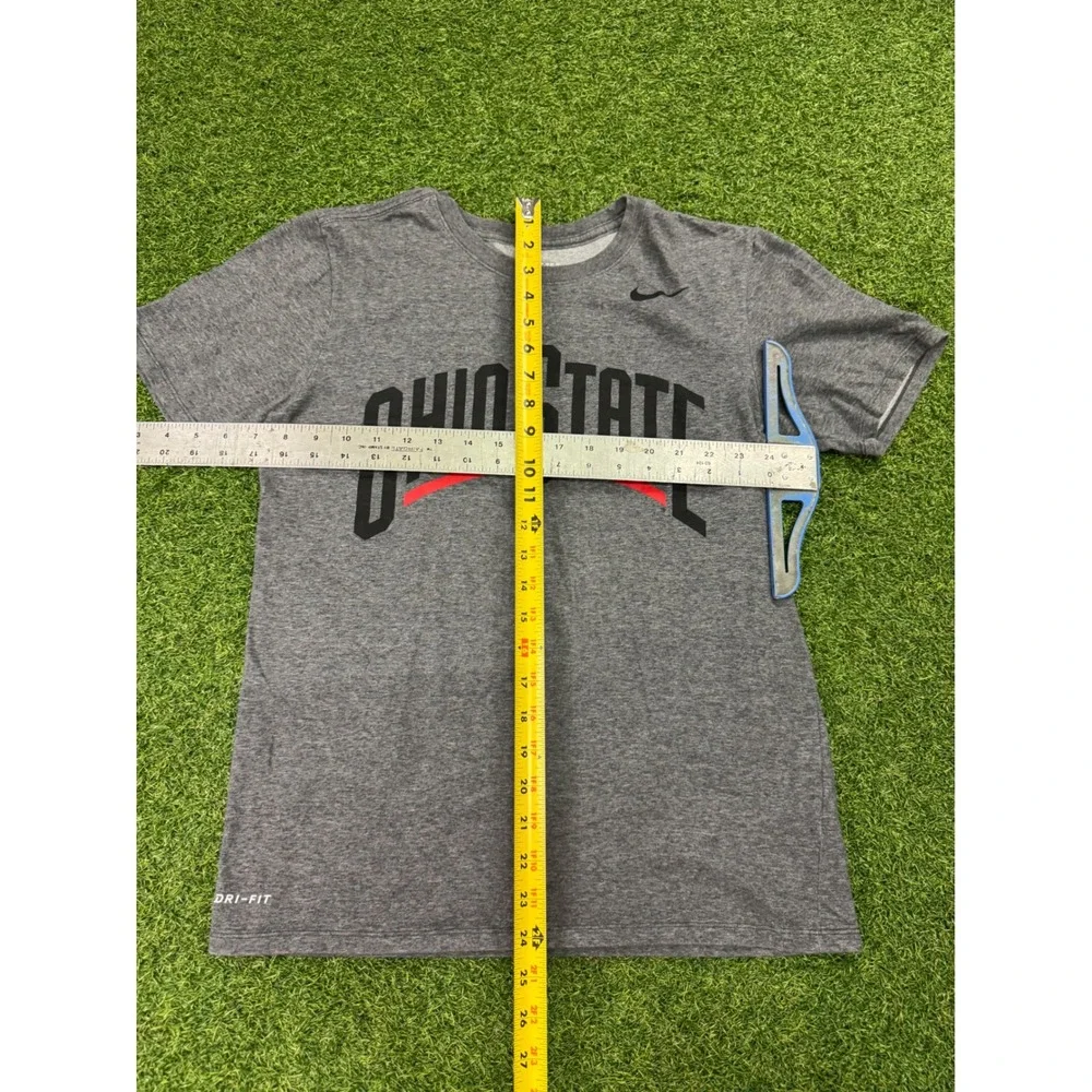 Nike‎ Dri-FIT Ohio State Buckeyes Gray Athletic T-Shirt Mens Small NCAA Fan Gear